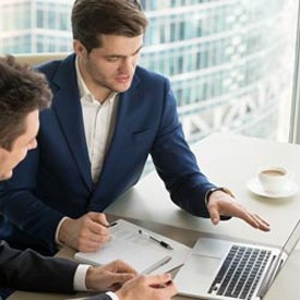 Business People Working Together in Office Business People Working Together in Office